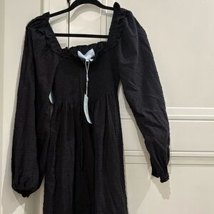 NWT BLACK LONG SLEEVE SCARLETT Hill House Dress